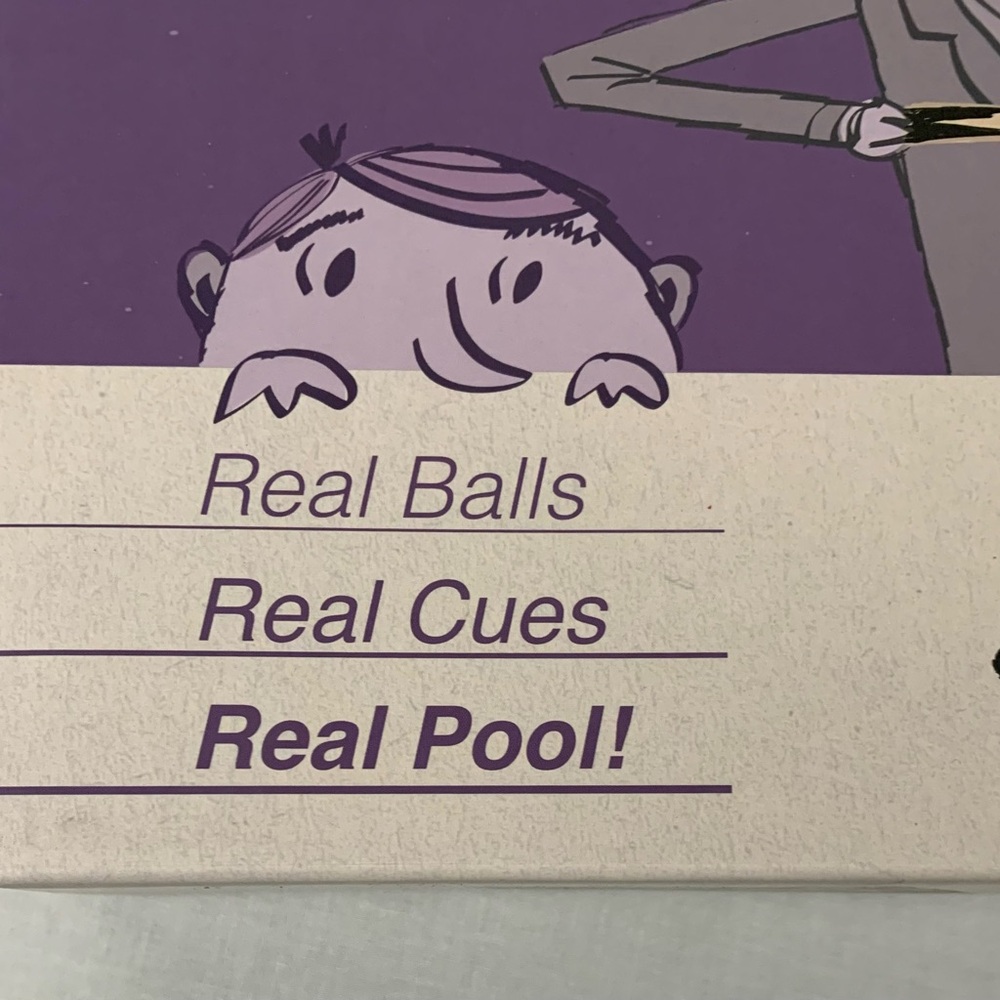 Tabletop Pool Game with real pool balls and cues - Picture 5 of 8